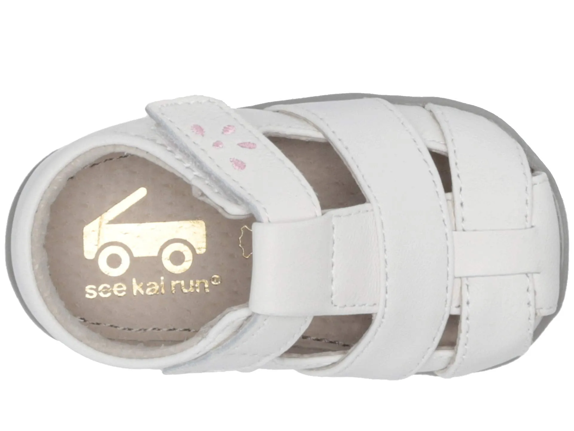 Loafers See Kai Run Kids Brook III (Infant/Toddler), white/pink