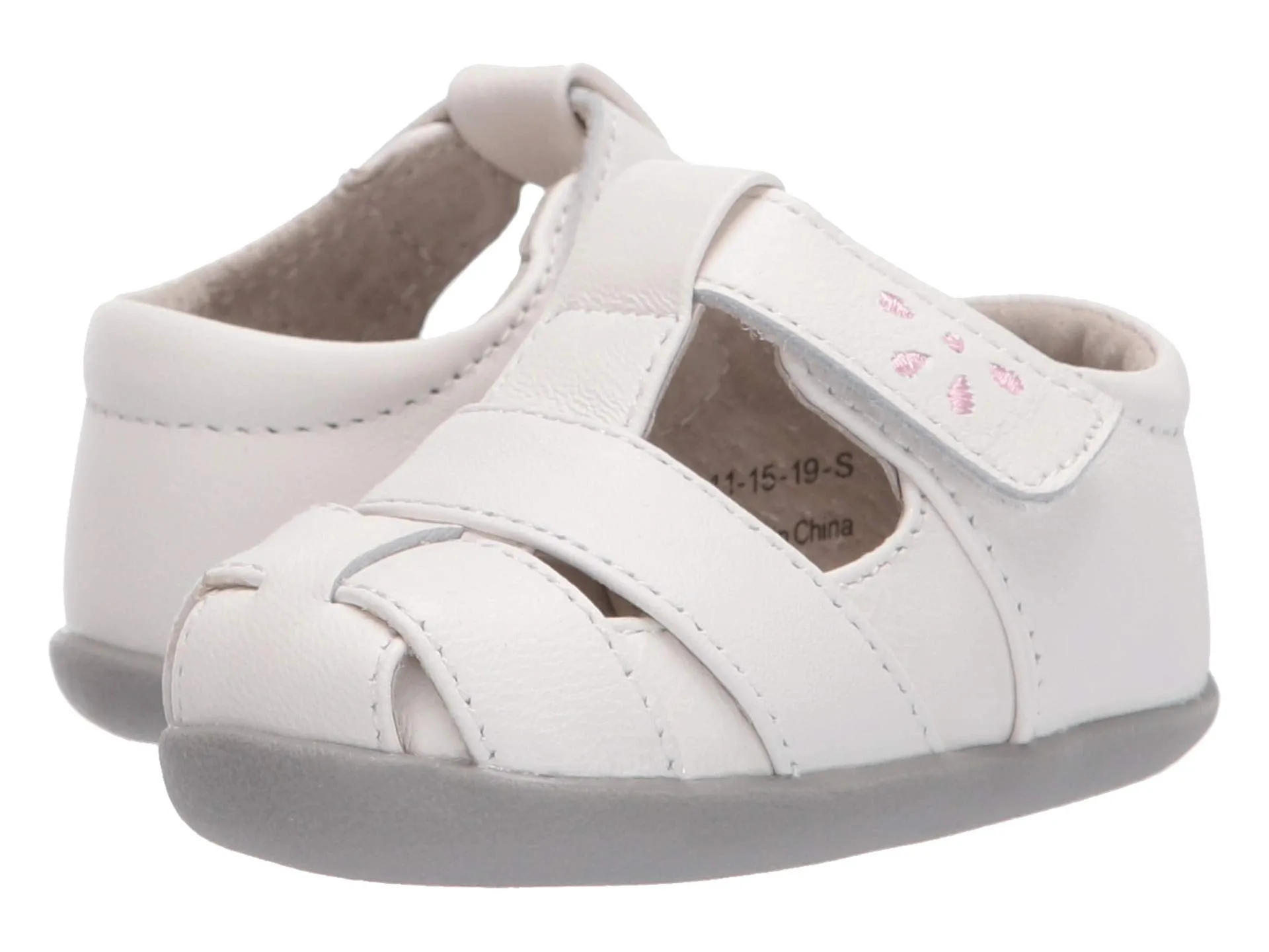 Loafers See Kai Run Kids Brook III (Infant/Toddler), white/pink
