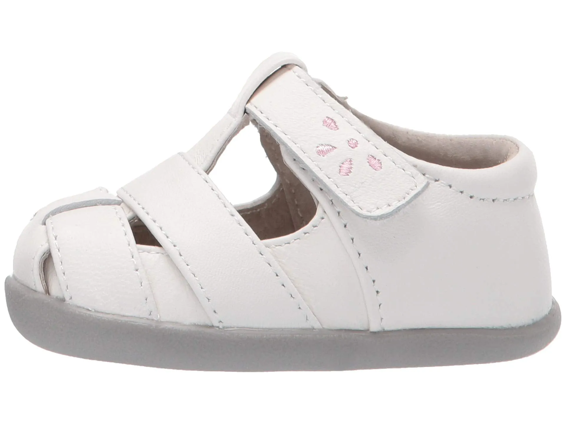 Loafers See Kai Run Kids Brook III (Infant/Toddler), white/pink