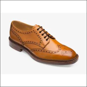 Loake Chester Tan Brogue Leather Sole Size 10.5 Only/