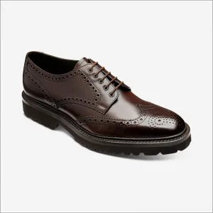 Loake Perseus Dark Brown premium Calf Leather brogue--