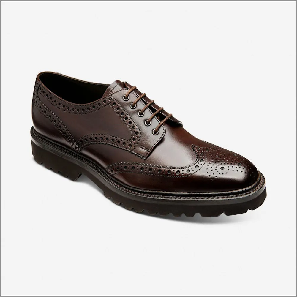 Loake Perseus Dark Brown premium Calf Leather brogue--