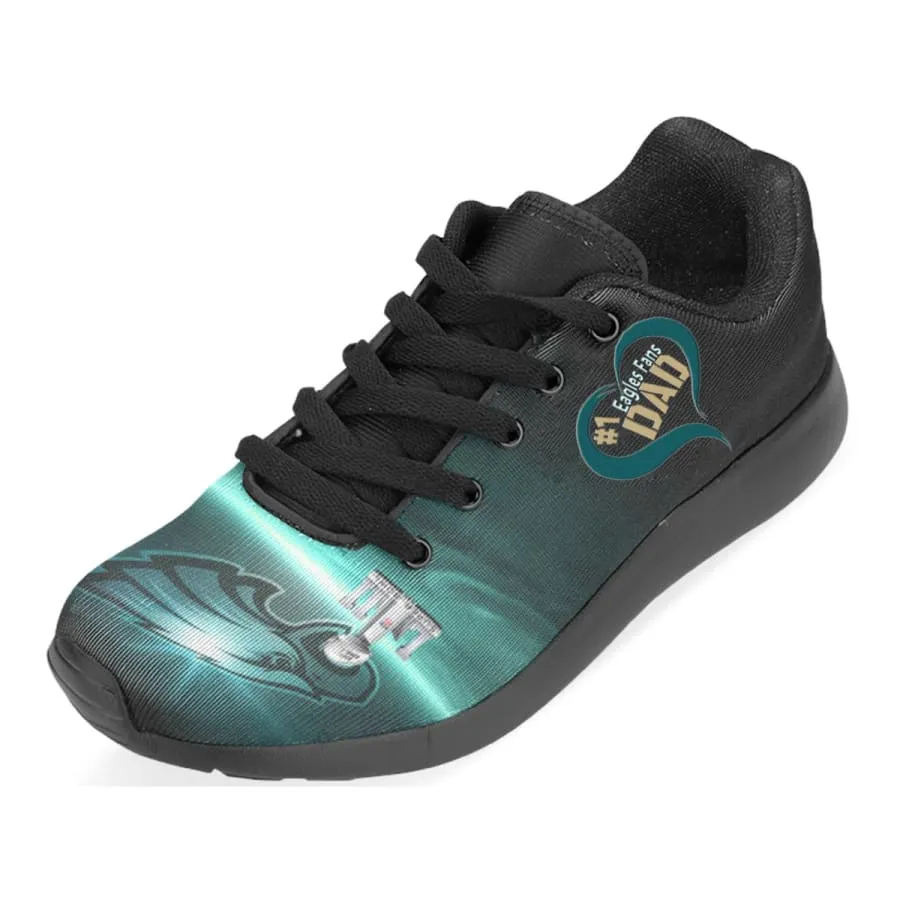 Love #1 Eagles Fans Dad Shoes| eagle Shoes For Dad| eagles Dad's Sneakers