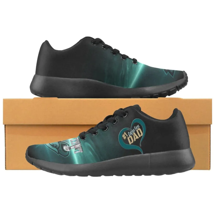 Love #1 Eagles Fans Dad Shoes| eagle Shoes For Dad| eagles Dad's Sneakers