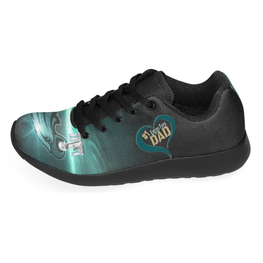 Love #1 Eagles Fans Dad Shoes| eagle Shoes For Dad| eagles Dad's Sneakers
