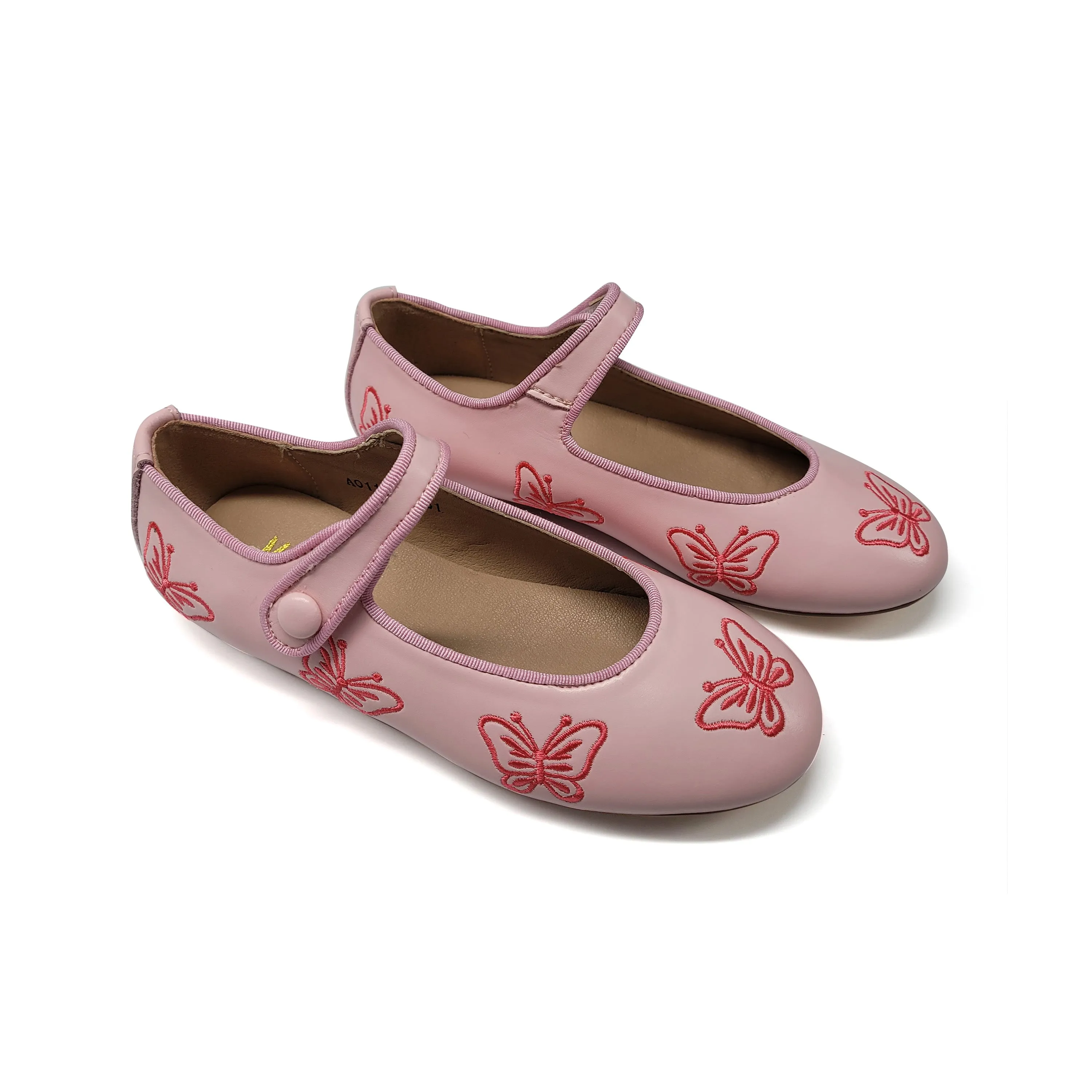 Mamelina Pink Butterfly Mary Jane A011