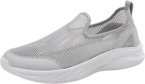Memory Foam Versatile Shoes for Men Comfortable Breathable Slip On Sneaker Casual Soft Flat Soled Walking Shoes