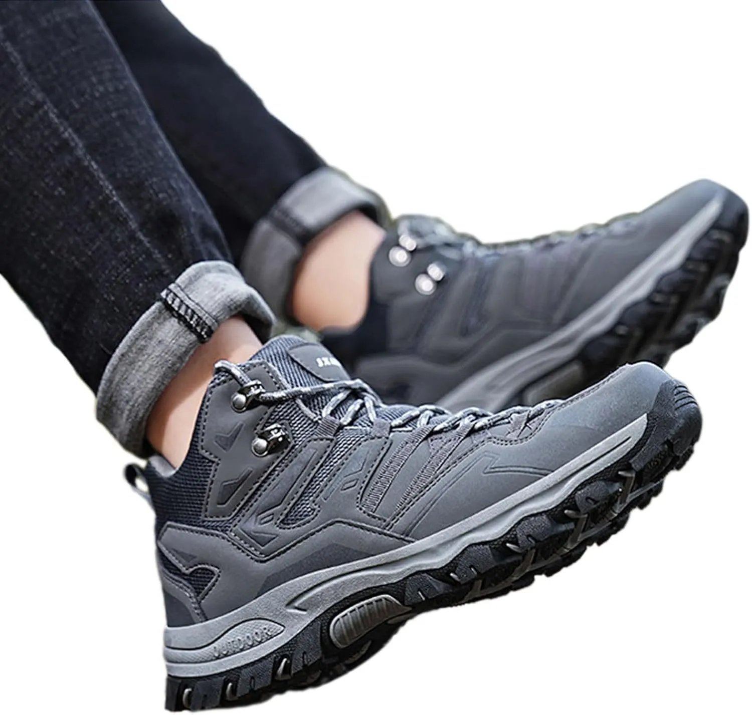 Men and Winter Hiking Shoes High Top Climbing Hiking Outdoor Casual Sports Shoes Outdoor Casual for Men