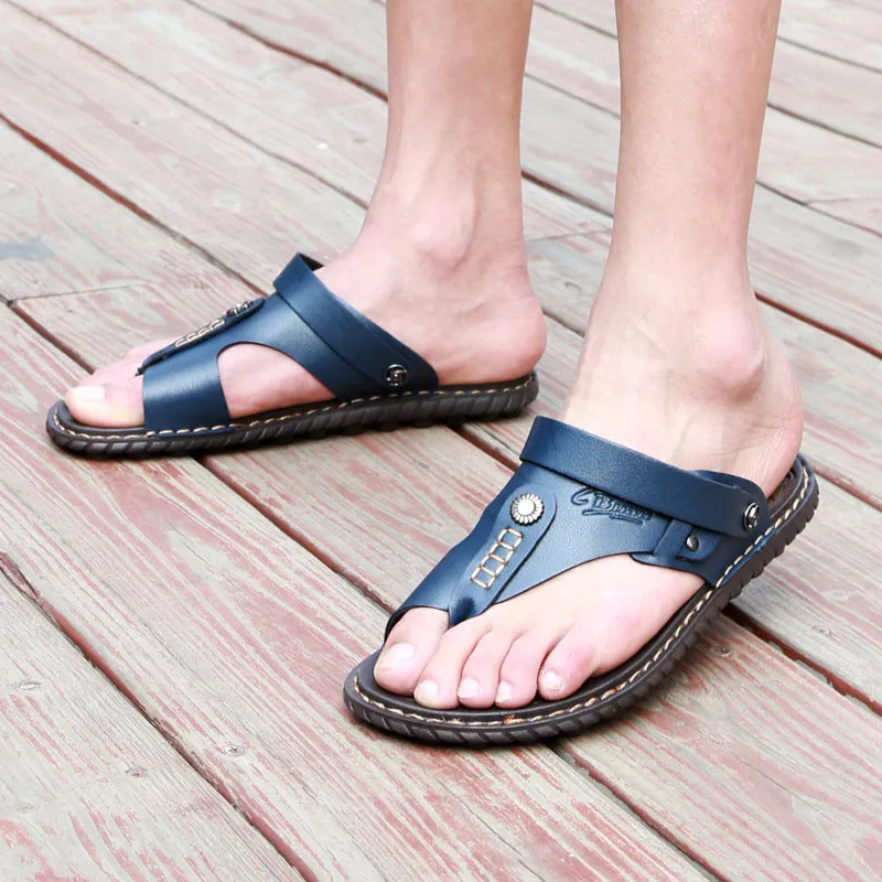 Men Genuine Leather Sandals