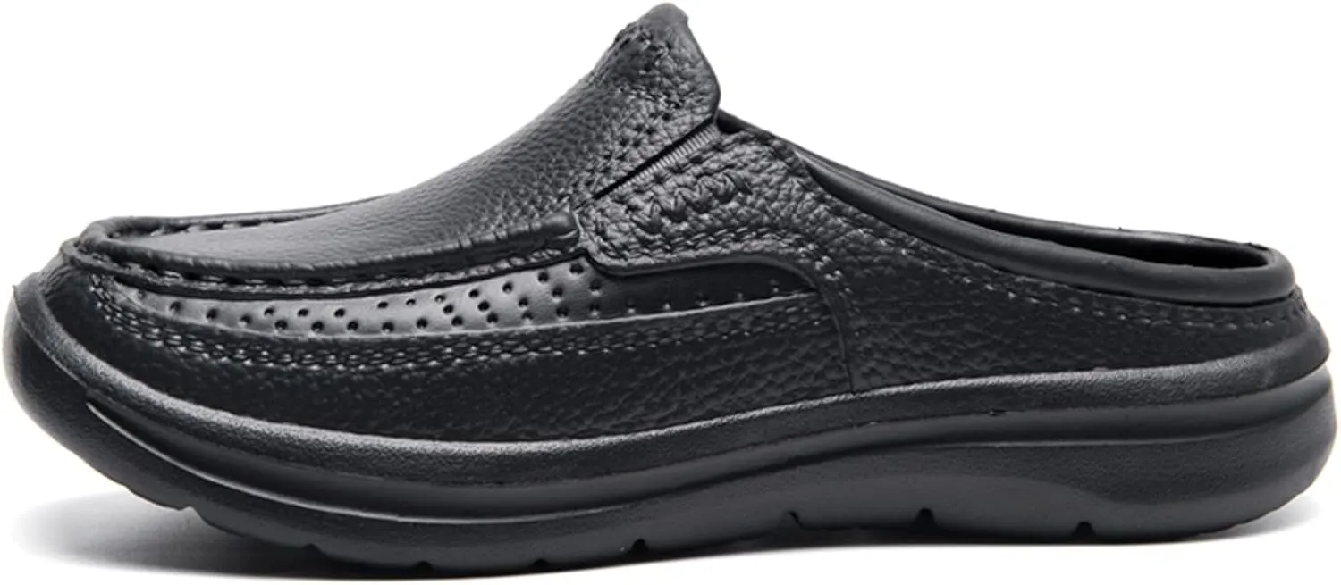 Men Sandals Fashionable New Pattern Simple Solid Color Summer Casual Half Drag Flat Bottom Mens Cushioned Slides Shoes