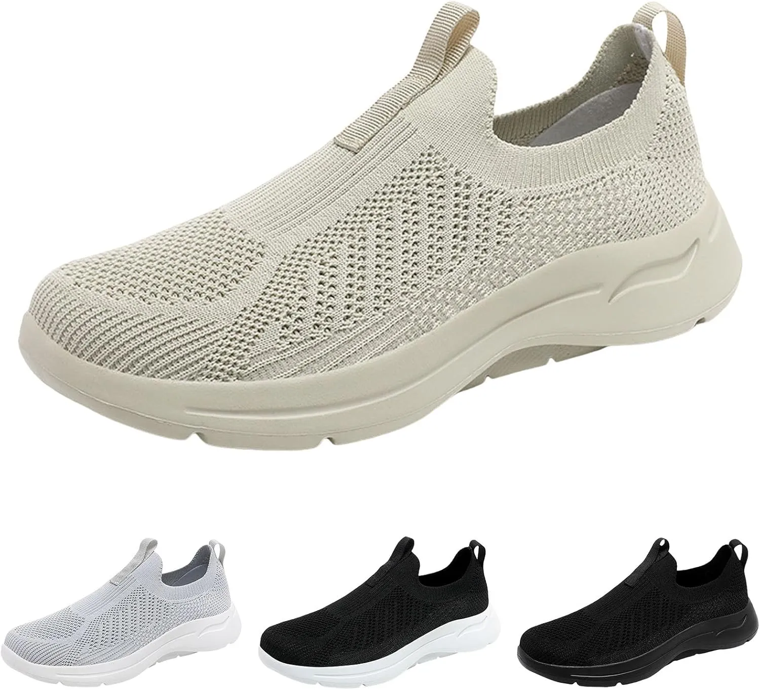 Men Sports Shoes Fashionable New Pattern Simple Solid Color Lightweight Fitting Comfortable Flat Bottomed Sneaker Men