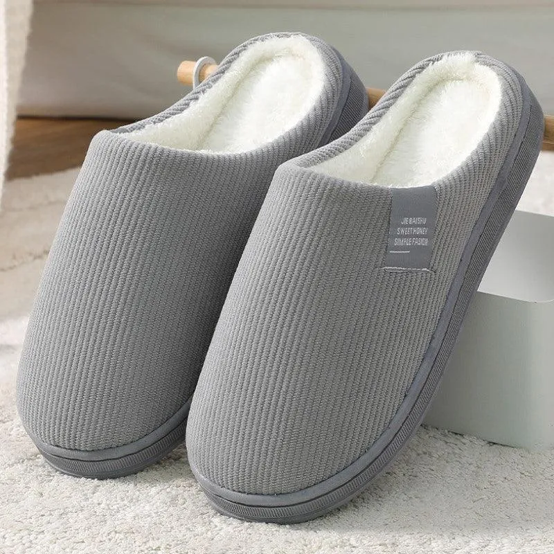 Men's And Women's Home Warm In Winter Cotton Slippers