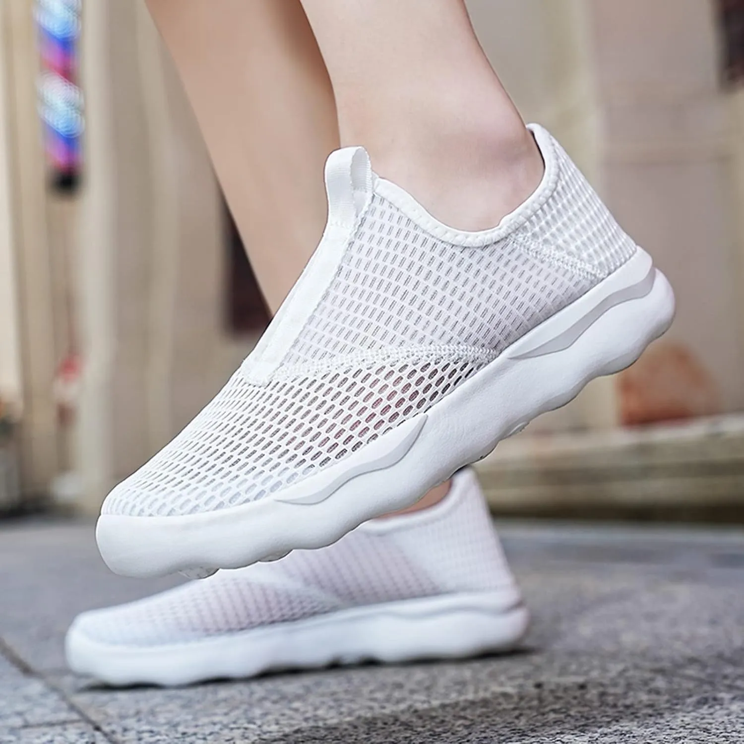 Men's Arch Support Insole Shoes Lightweight Sport Gym Jogging Walking Sneaker Outdoor Non Slip Jogging Sneakers