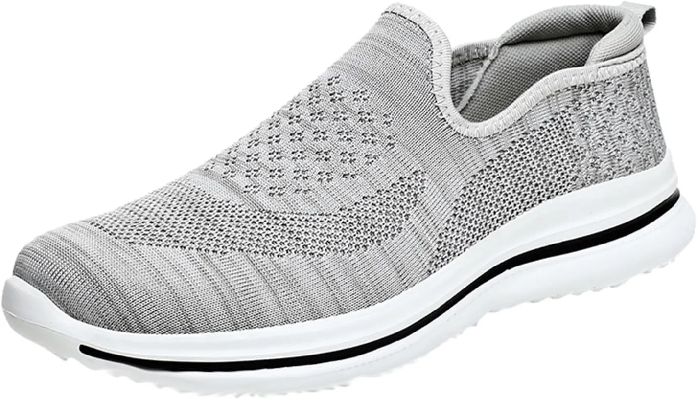 Mens Athletic Shoes Men's Fashion Sneakers Slip on Shoe for Men Tennis Shoe for Men Breathable Casual Sneaker