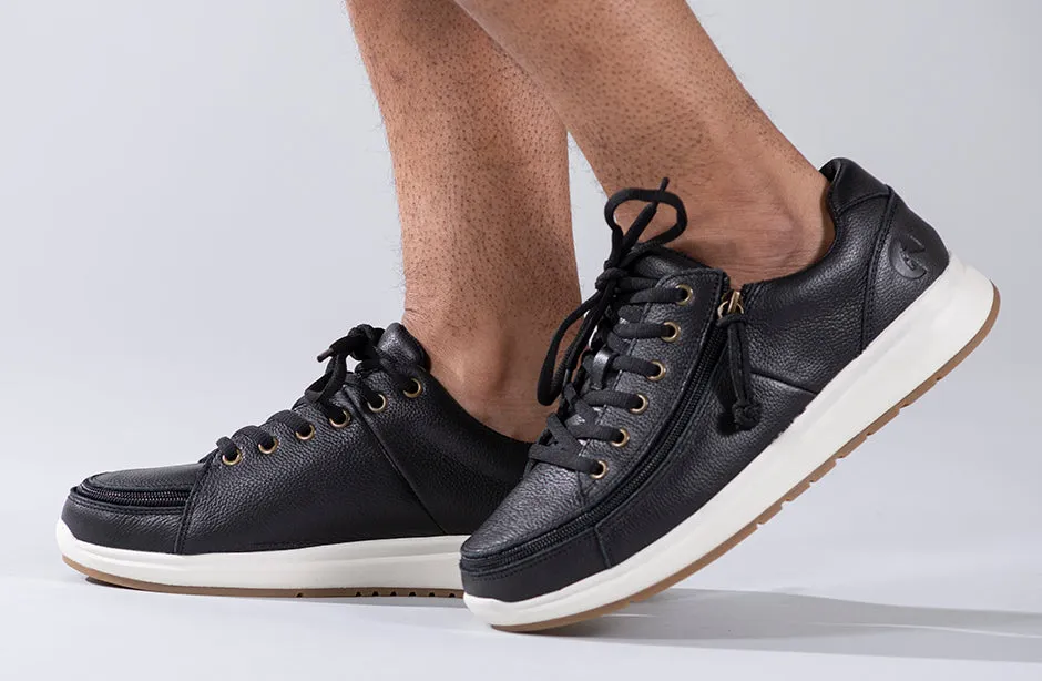Men's Black Leather BILLY Comfort Lows