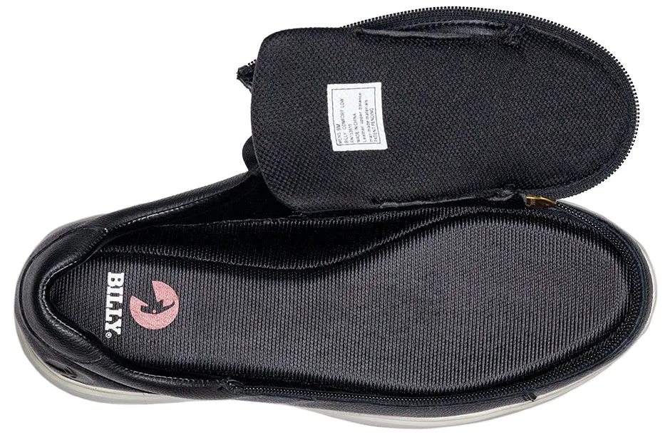 Men's Black Leather BILLY Comfort Lows