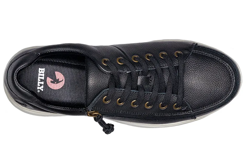 Men's Black Leather BILLY Comfort Lows