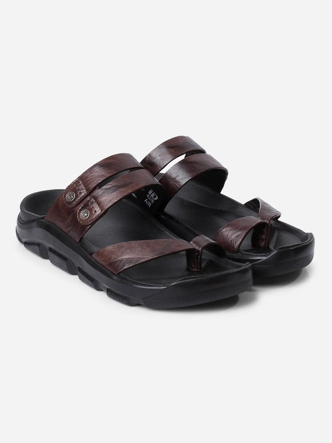 Men's Brown Strap Sandals (ID4273)