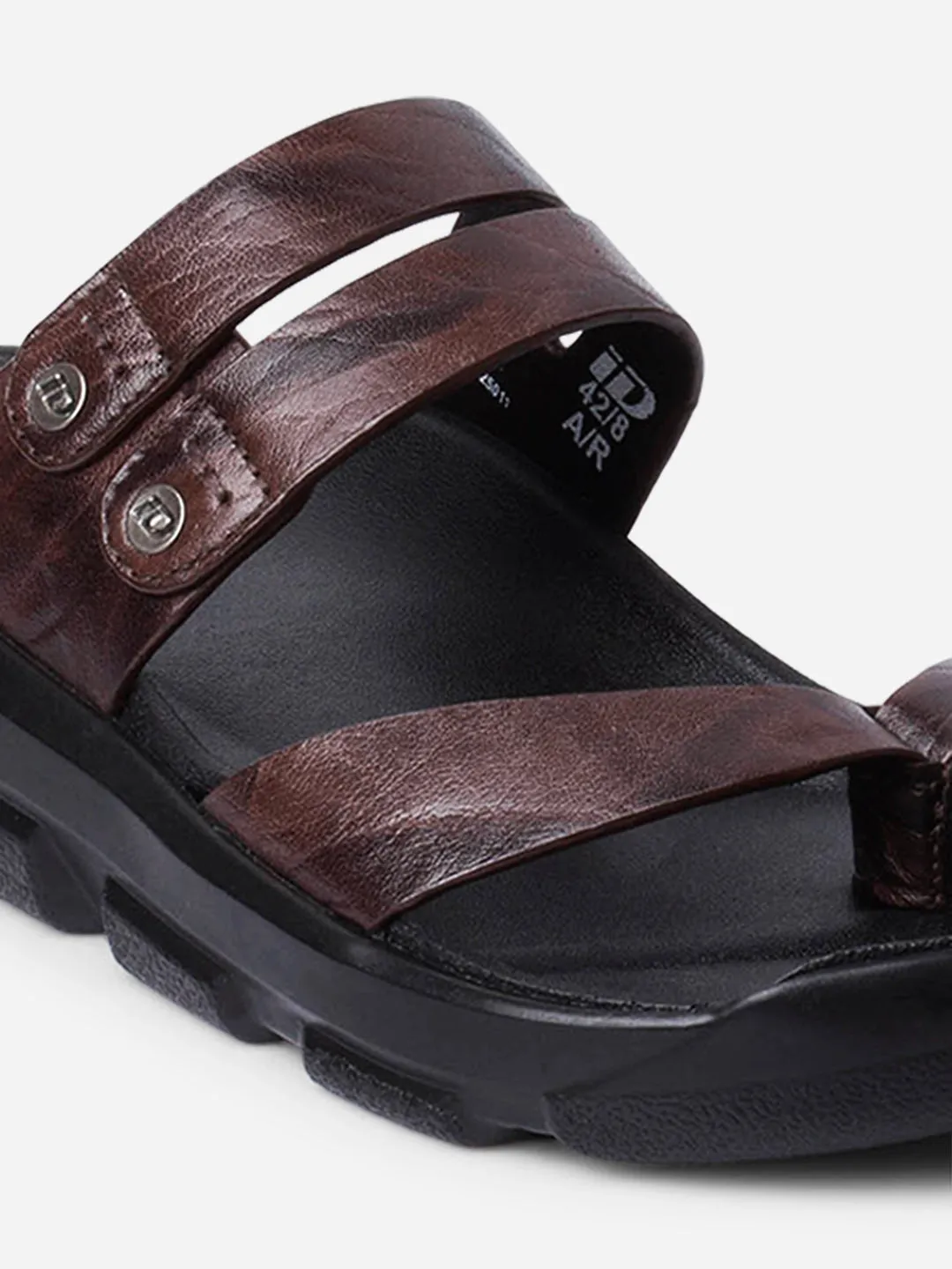 Men's Brown Strap Sandals (ID4273)