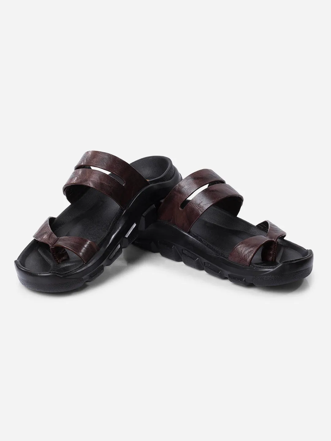 Men's Brown Strap Sandals (ID4273)