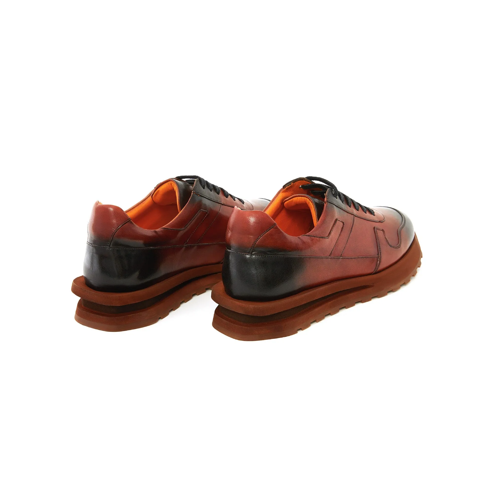 Men's Calf Leather Handmade Sneakers M8015