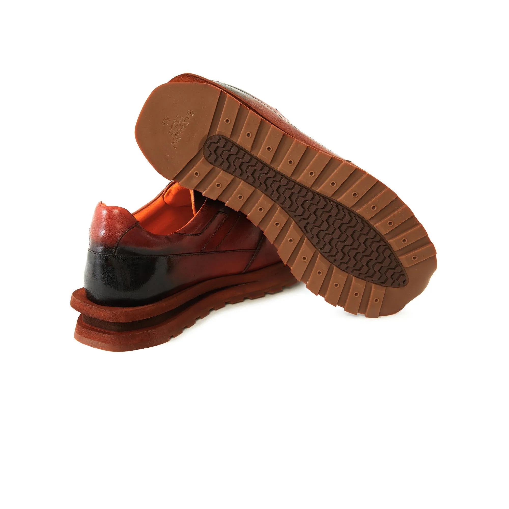 Men's Calf Leather Handmade Sneakers M8015