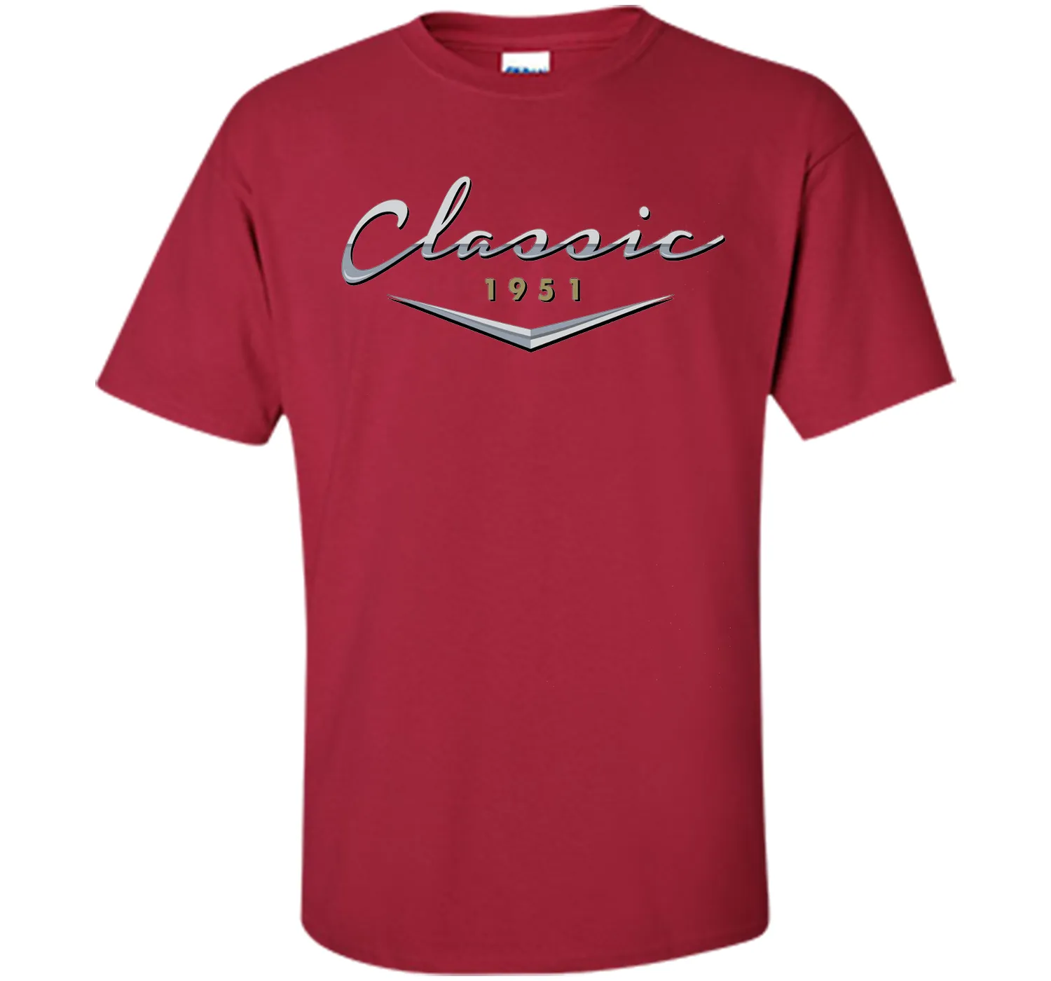 Men's Classic Car Vintage 1951 Birthday T Shirt Gift for Him, Dad