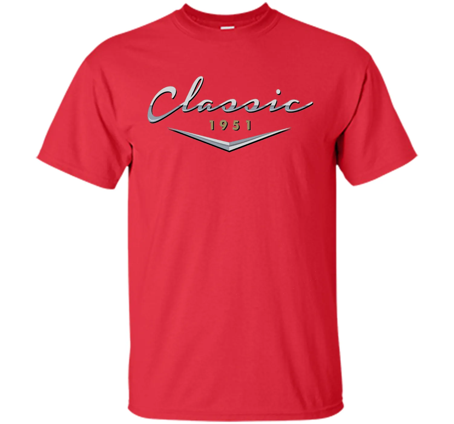 Men's Classic Car Vintage 1951 Birthday T Shirt Gift for Him, Dad