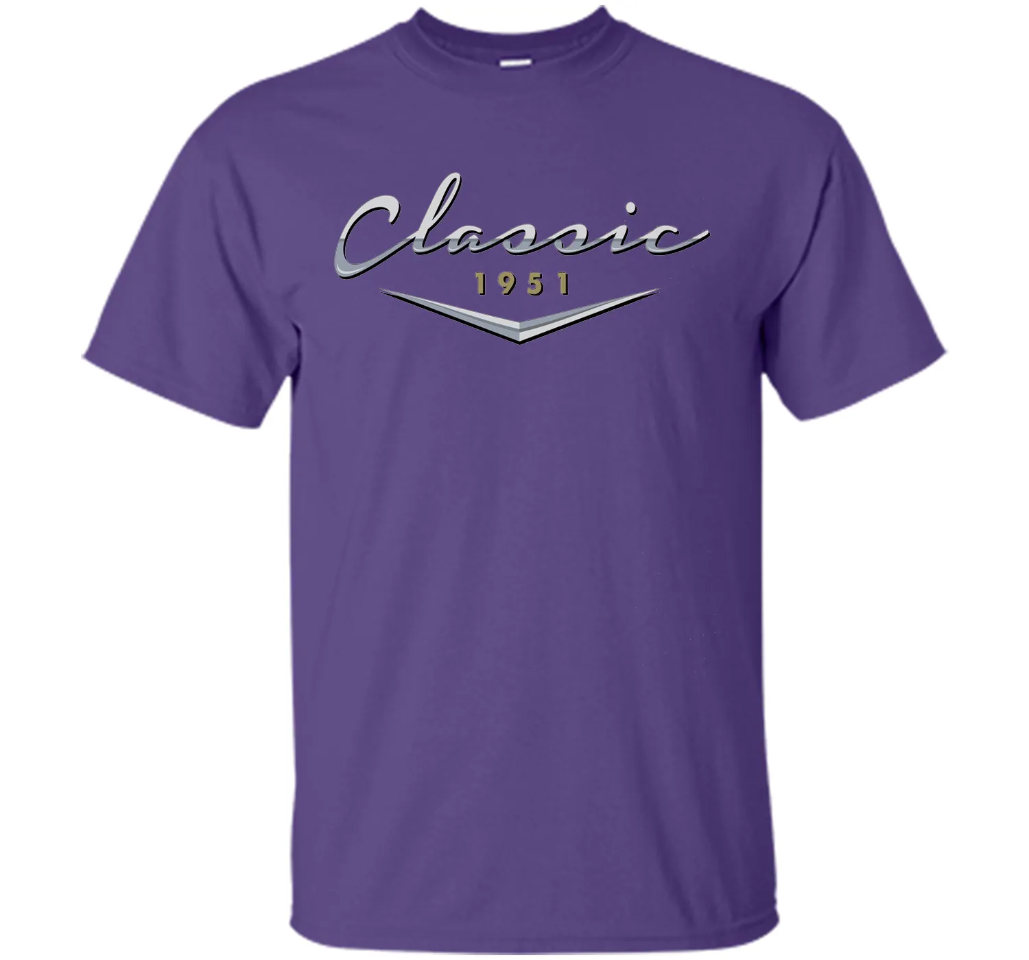Men's Classic Car Vintage 1951 Birthday T Shirt Gift for Him, Dad