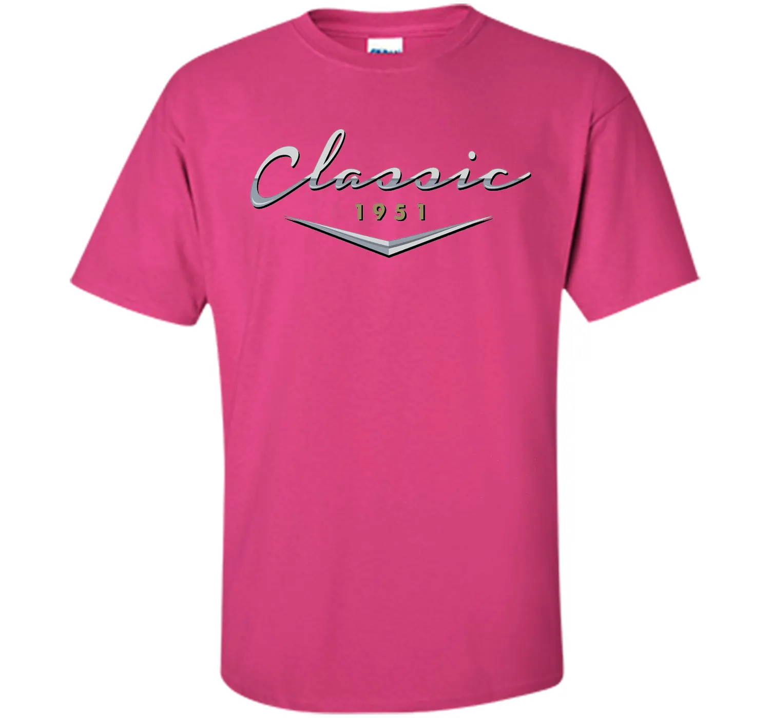 Men's Classic Car Vintage 1951 Birthday T Shirt Gift for Him, Dad