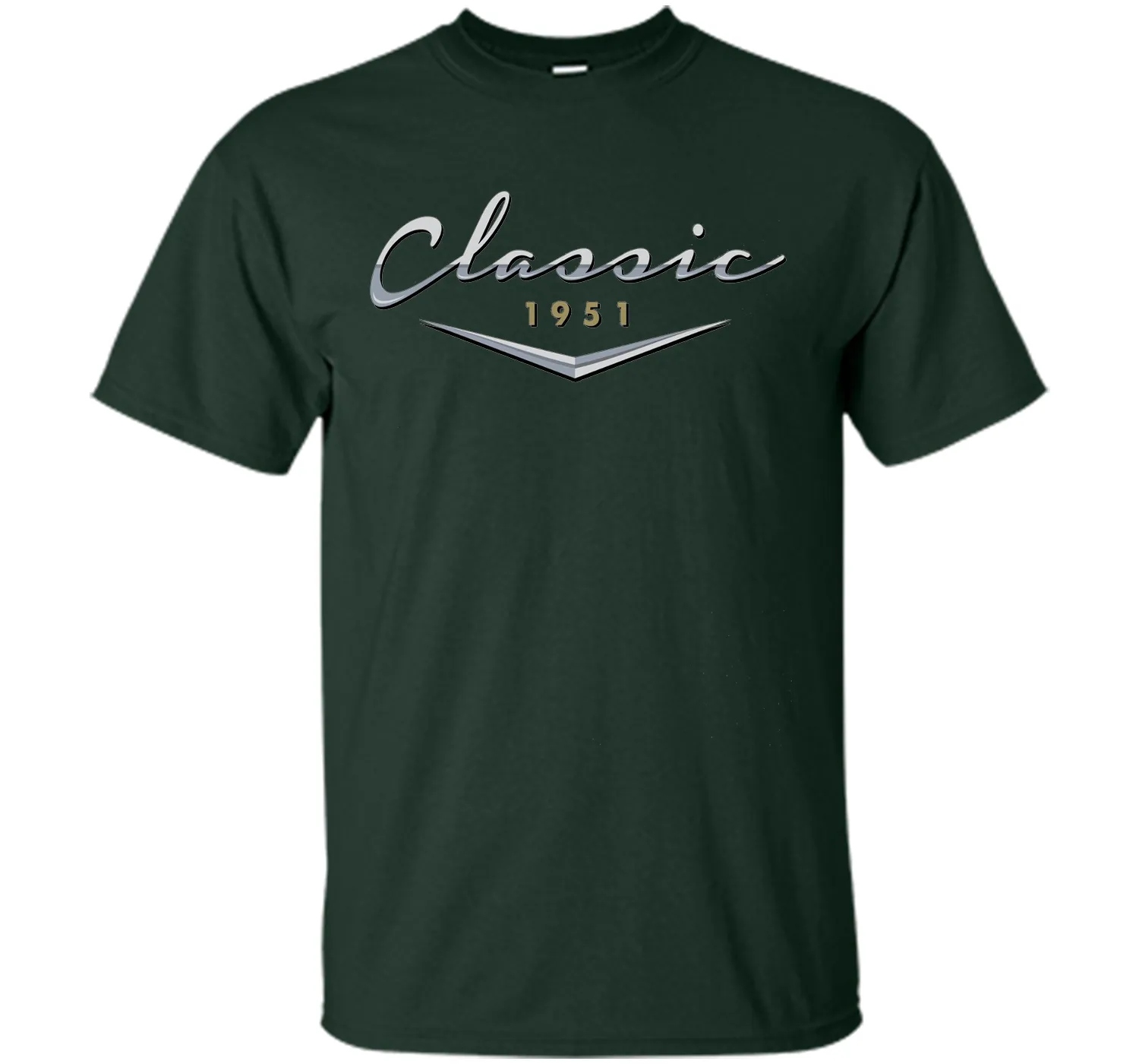 Men's Classic Car Vintage 1951 Birthday T Shirt Gift for Him, Dad