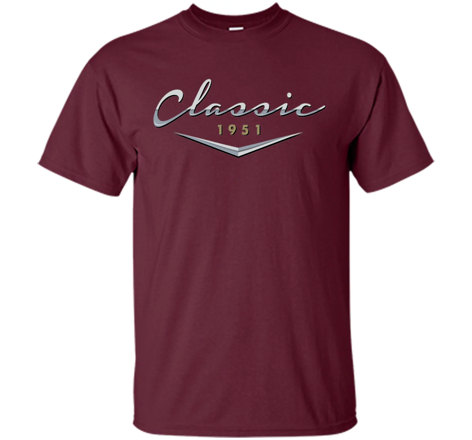 Men's Classic Car Vintage 1951 Birthday T Shirt Gift for Him, Dad