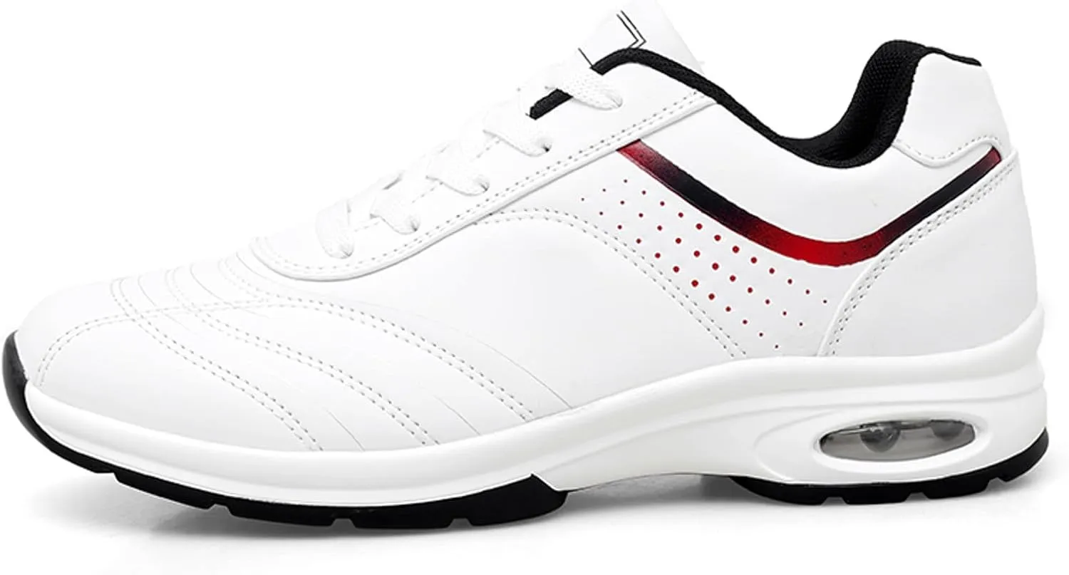 Men's Classic Casual Walking Shoes Comfortable Breathable Lightweight Tennis Shoe Soft Flat Soled Elderly Shoes
