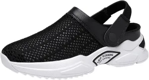 Men's Comfortable Diabetic Shoes Comfortable Breathable Stretch Canvas Slip On Sneaker Memory Foam Hiking Shoes