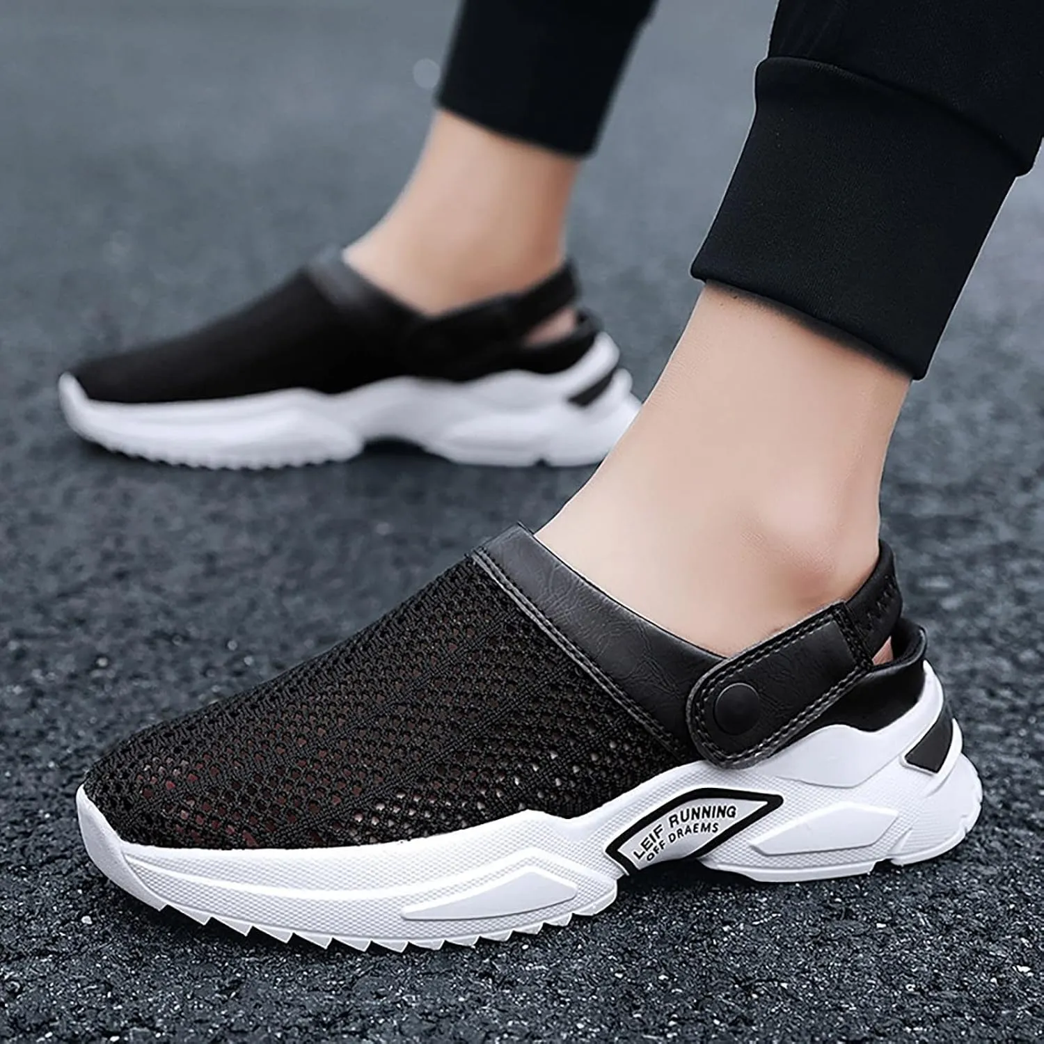Men's Comfortable Diabetic Shoes Comfortable Breathable Stretch Canvas Slip On Sneaker Memory Foam Hiking Shoes