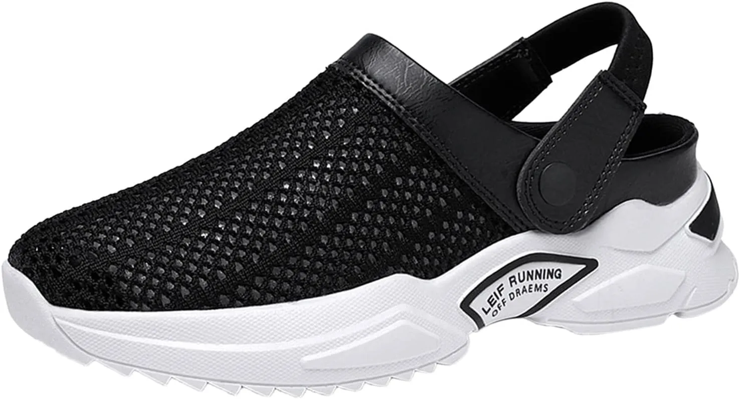 Men's Comfortable Diabetic Shoes Comfortable Breathable Stretch Canvas Slip On Sneaker Memory Foam Hiking Shoes
