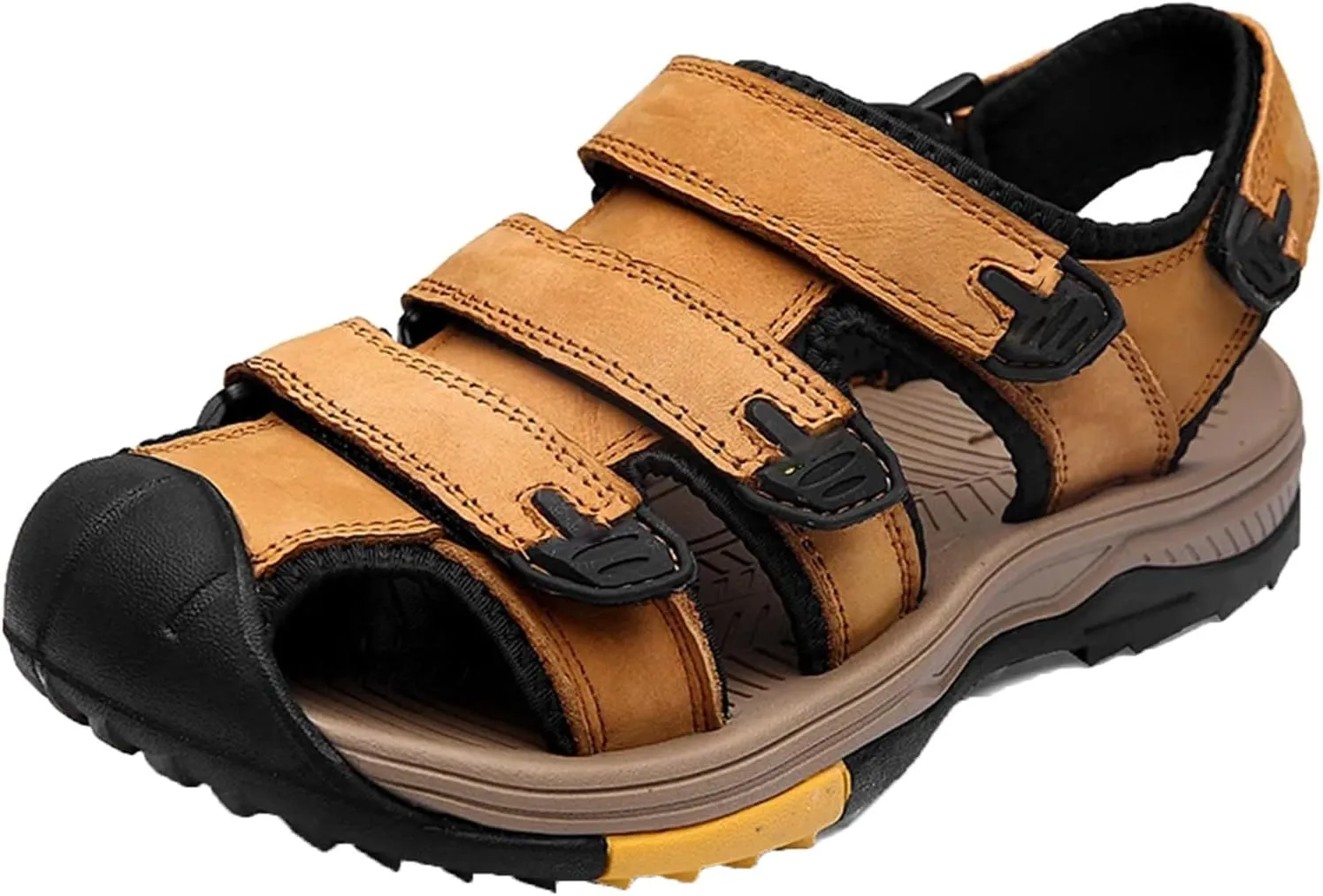 Men's Genuine Leather Casual Men's Shoes Outdoor Breathable Beach Sandals