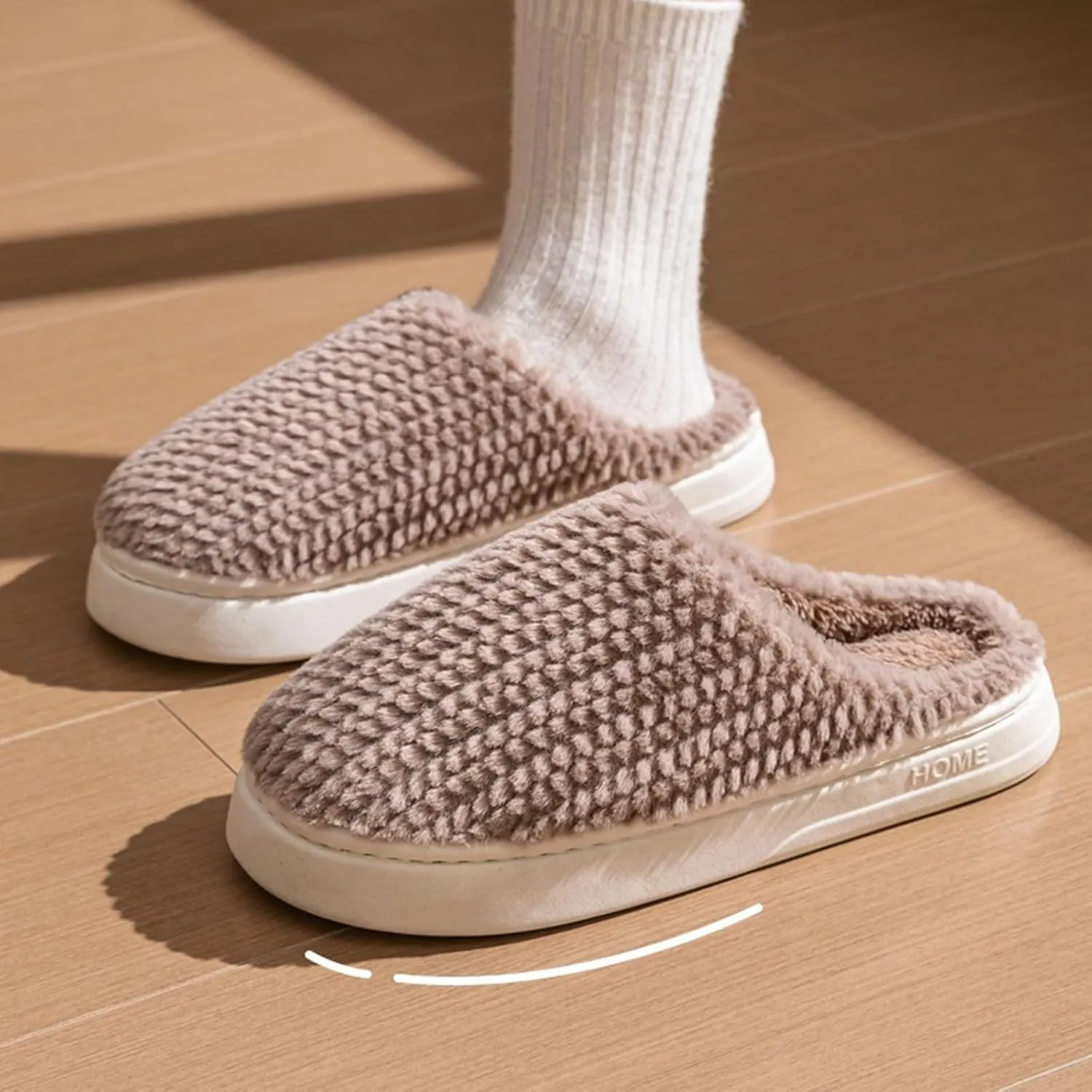 Mens House Slippers Couple Cotton Slippers Indoor Home Cotton Slippers Warm Non Slip Mens Indoor Slippers