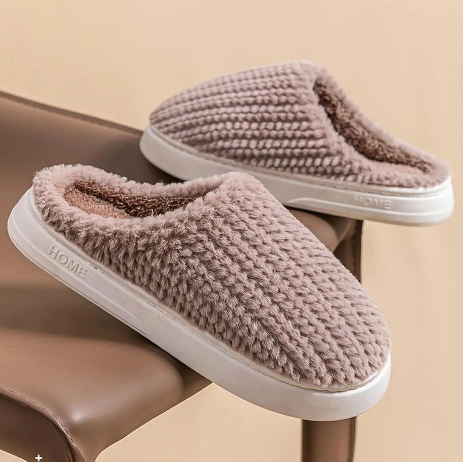 Mens House Slippers Couple Cotton Slippers Indoor Home Cotton Slippers Warm Non Slip Mens Indoor Slippers