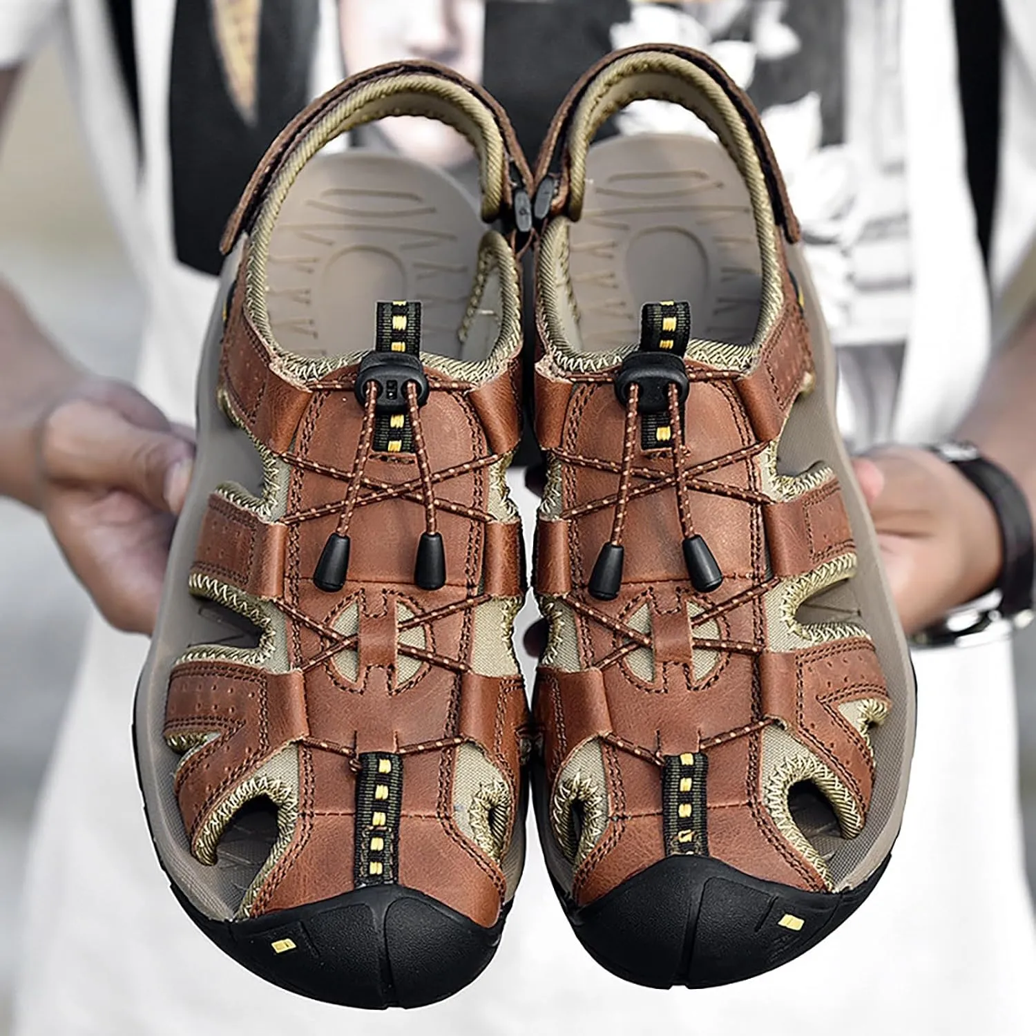 Men's Large Outdoor Beach Shoes Sports ls Shoes Men's Retro 4