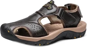 Men's Leather Sandals Summer Men's Shoes Outdoor Water Shoes