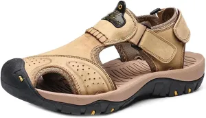 Men's Leather Sandals Summer Men's Shoes Outdoor Water Shoes