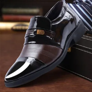 Men's Leather Slip-On Shoes