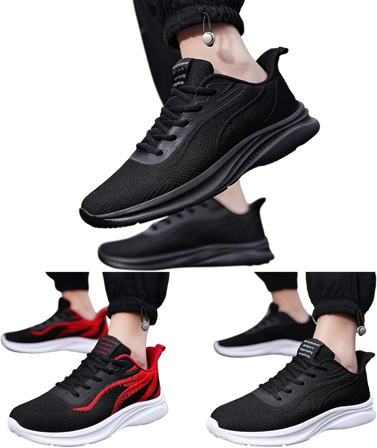 Men's Lightweight Non Slip Barefoot Shoes Outdoor Athletic Lace Up Hiking Shoe Men's Arch Support Insole Shoes