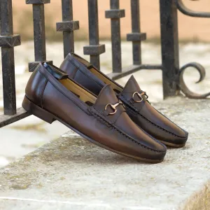 Men's Moccasin Leather Shoes Plus Size 5436