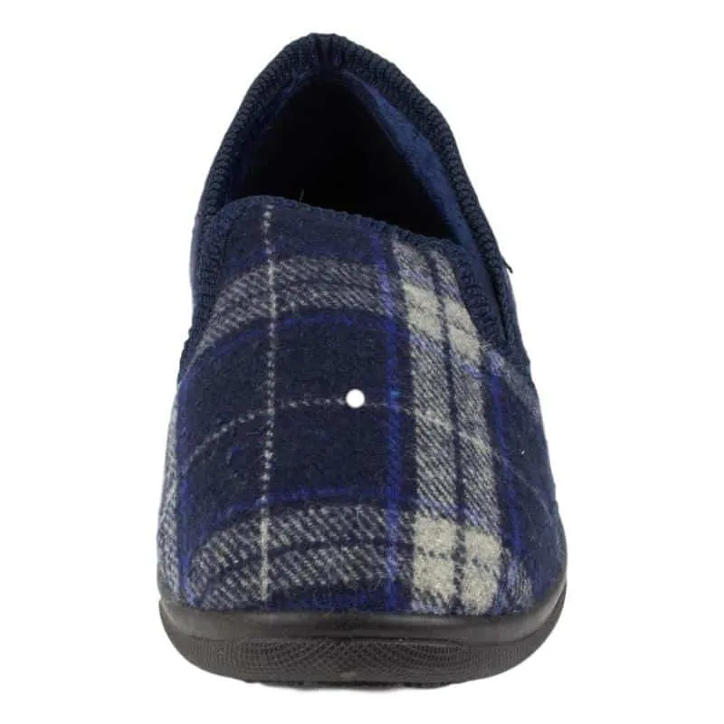 Mens Navy Full Slipper