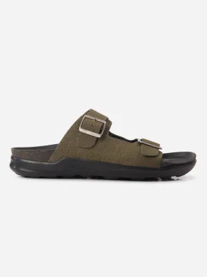 Men's Olive Strap Sandals (ID4271)