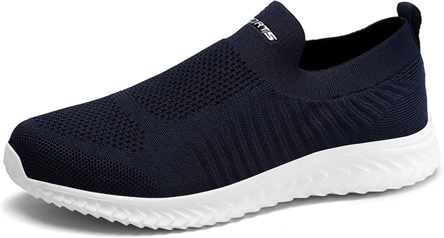 Men's Orthopedic Comfortable Slip-On Shoes Comfortable Breathable Slip on Sneaker Soft Flat Soled Elderly Shoes