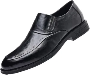 Mens Orthopedic Slip On Dress Shoes Brogue Loafers Business Formal Casual Comfortable Supportive Footwear