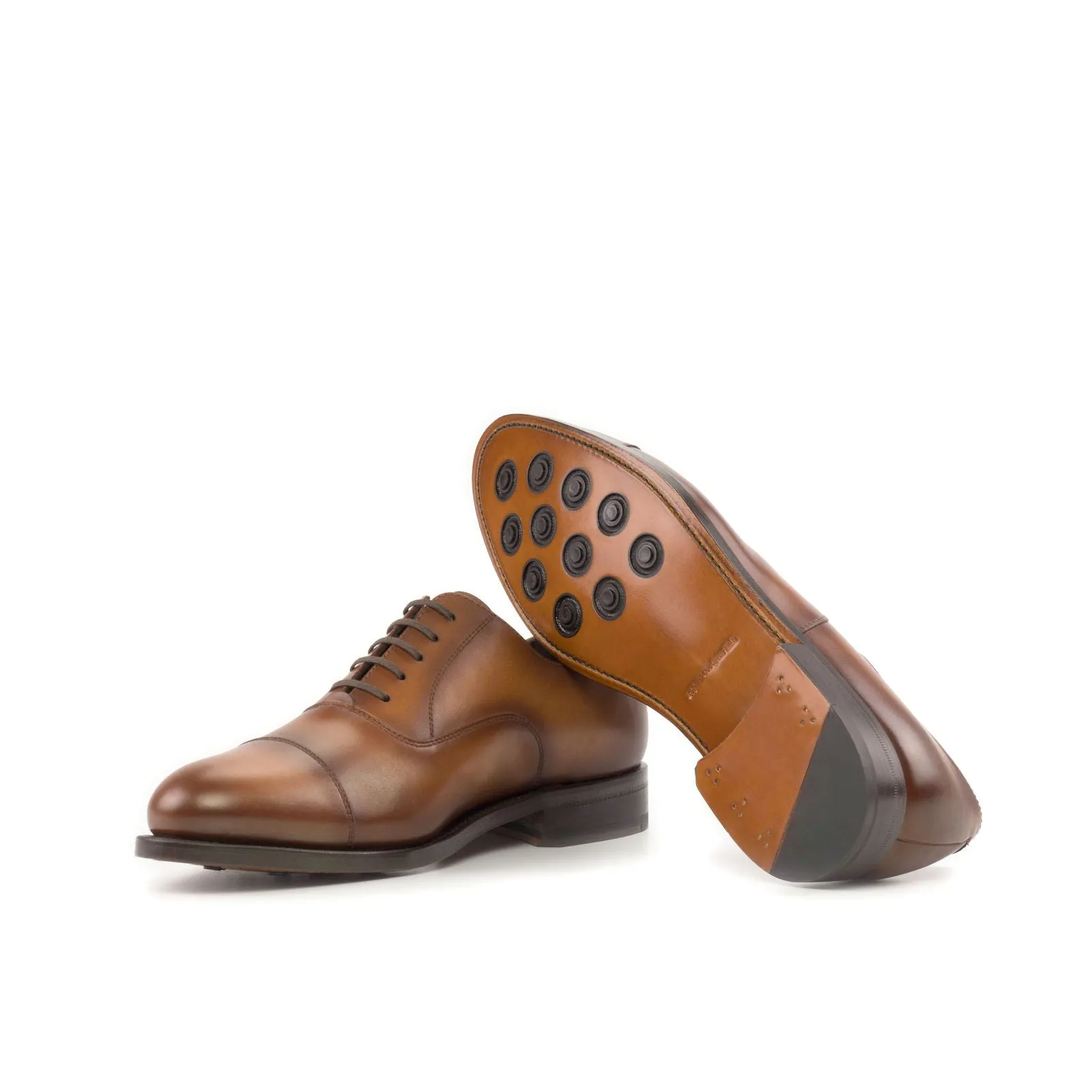 Men's Oxford Leather Shoes Goodyear Welt Wide Plus Size 5317